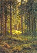 Ivan Shishkin Coniferous Forest, Sunny Day china oil painting artist